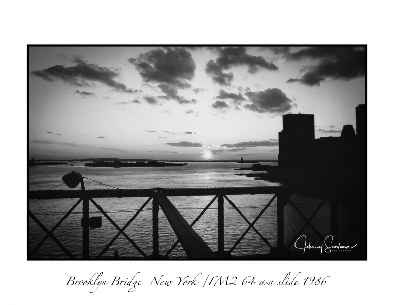 Brooklyn Bridge N.Y. BW 1986