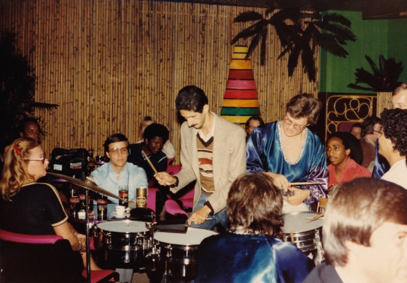 Jamming with Brazilian band - Helsinki Finland 1980