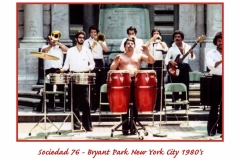 Sociedad 76 Bryant Park NYC 1980